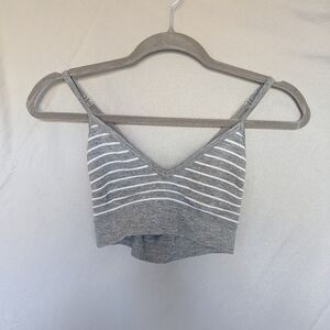Secret Treasures Gray Striped Bralette Women’s Small